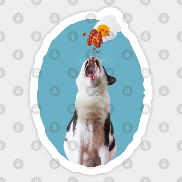 My Fav Food Is Bacon and Eggs Sticker by leBoosh-Designs